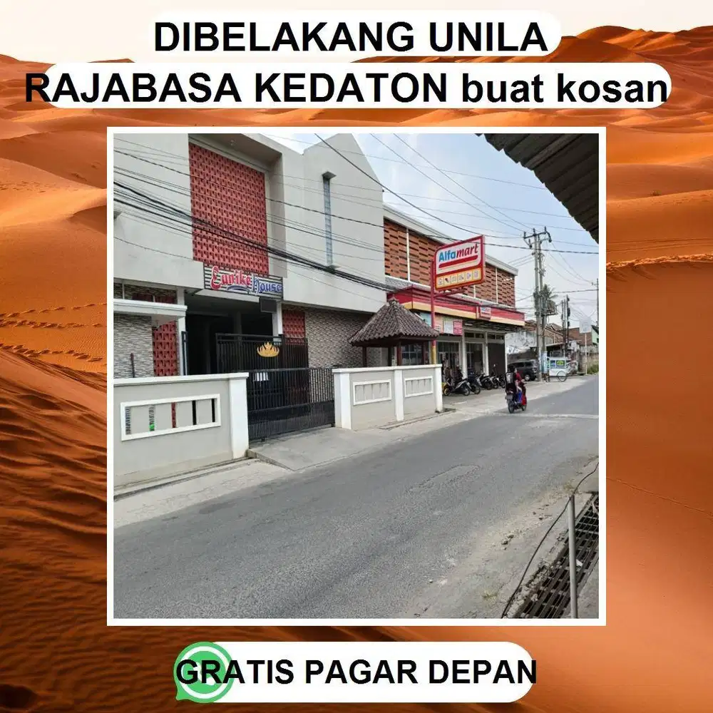 TANAH DIJUAL MURAH DIBELAKANG KAMPUS UNILA COCOK BUAT RUMAH KOS