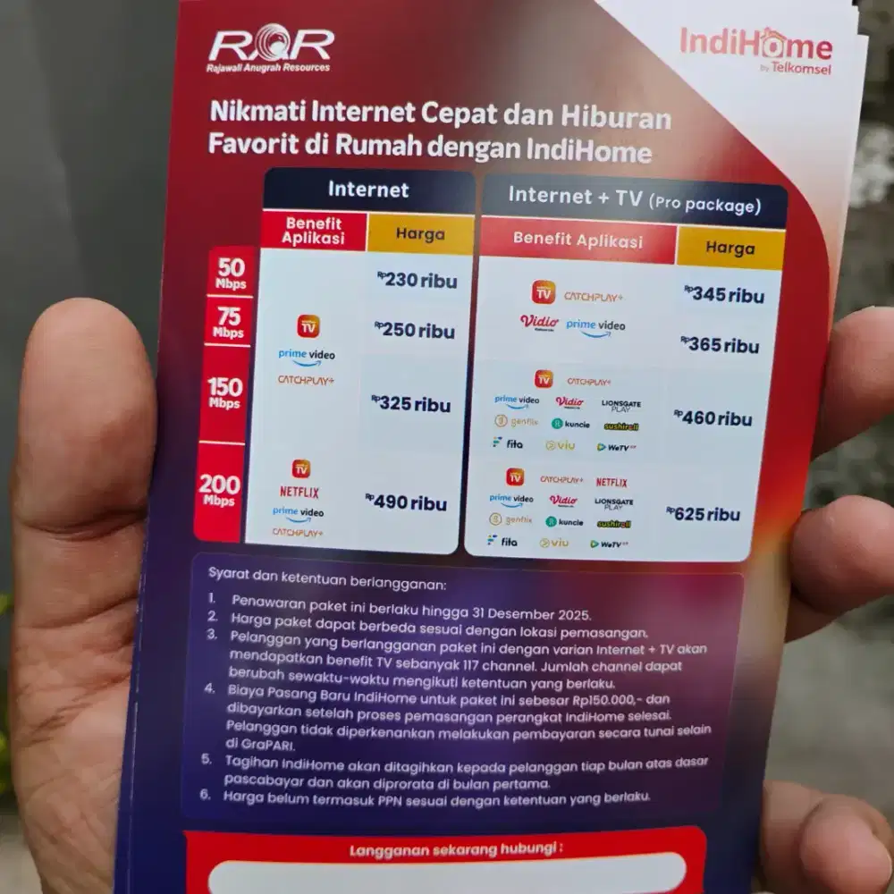 Indihome WiFi home internet