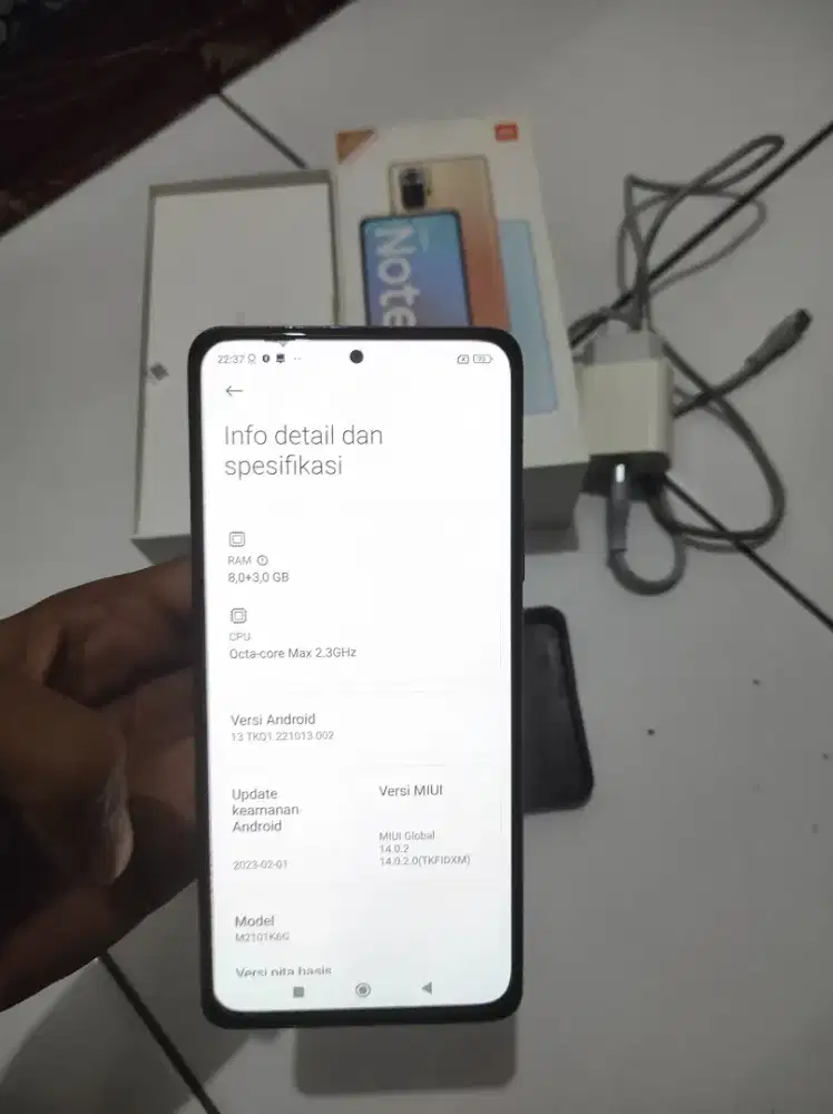 Redmi note 10 pro 8/128 fullset nominus