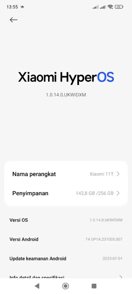Jual Xiaomi 11T Bagus