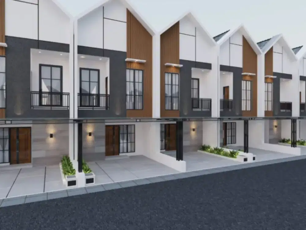 Rumah 2 lantai murah dijakarta timur free biaya DP 0%