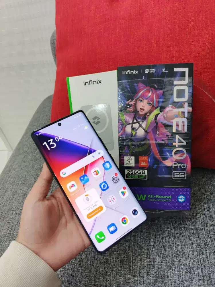 Infinix note 40 pro 5G 8/256 Fulset ori mulus no minus