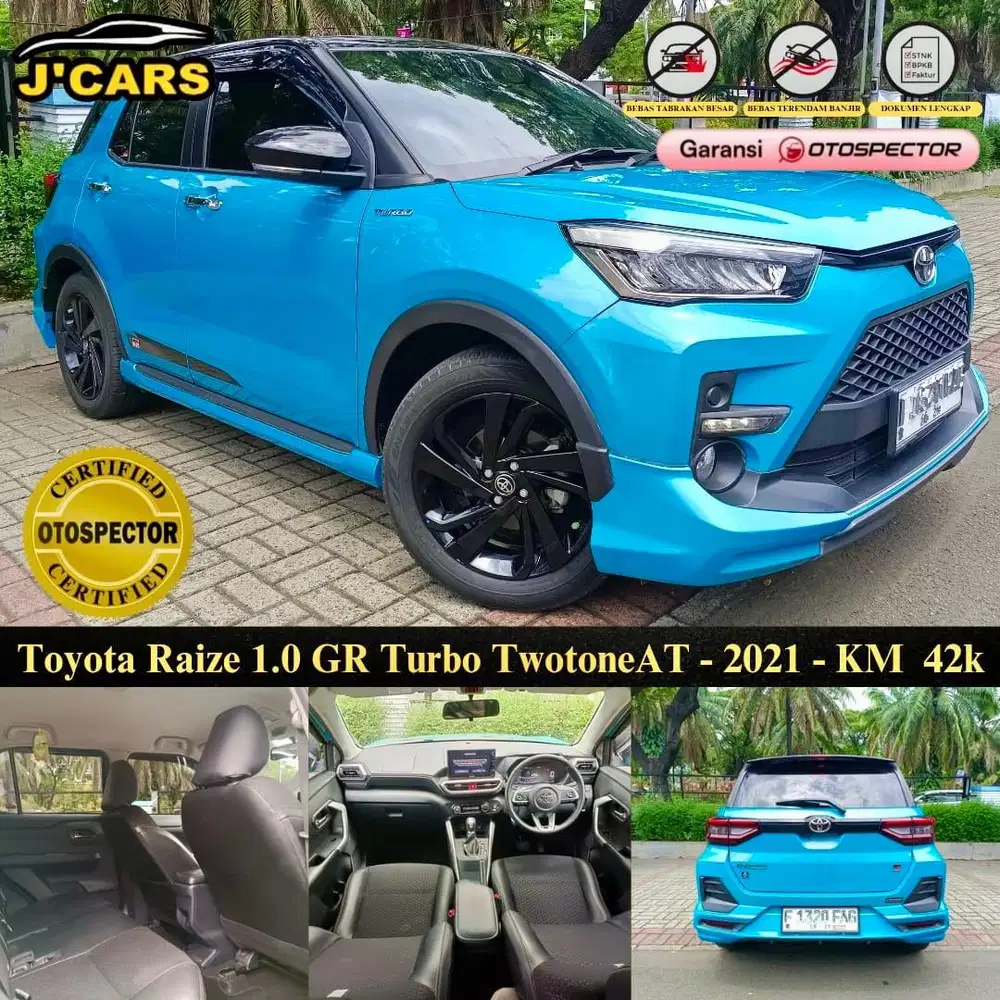 [KM 41k] Toyota 1.0 Raize Turbo GR Sport 2021 Automatic Ringan Murah