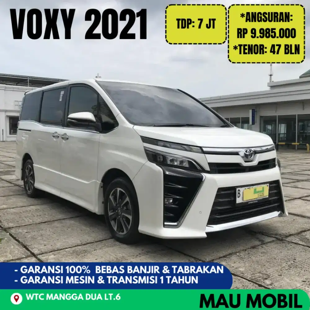 Voxy 2019/2020/2021 Putih, KM 75rb