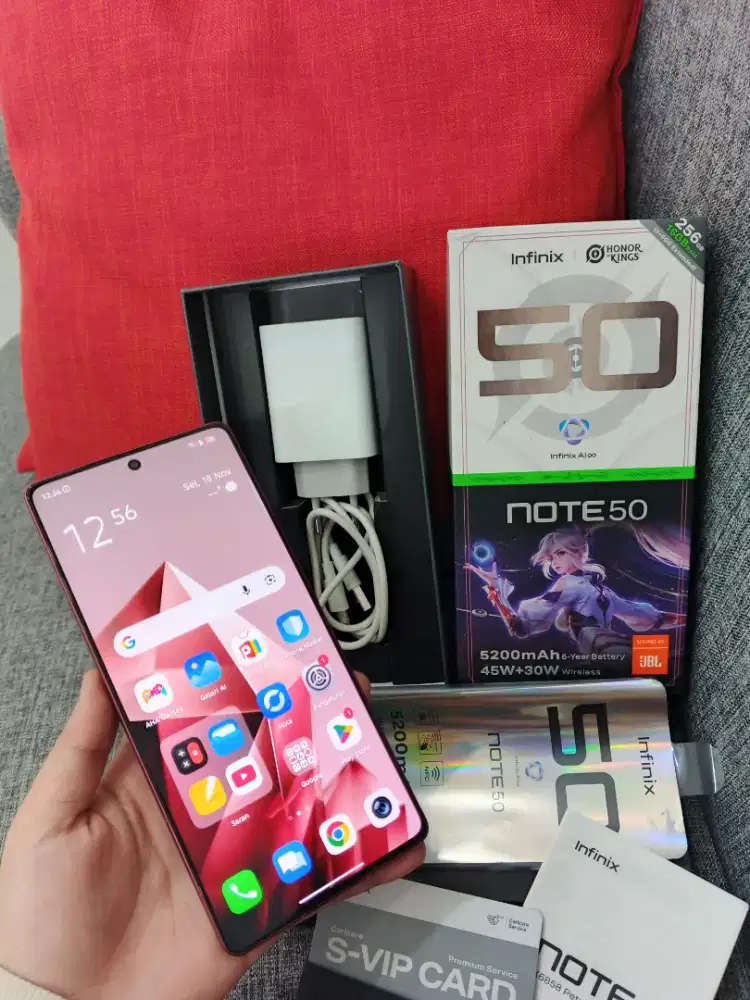 Infinix note 50 8/256 Fulset ori no minus mulus