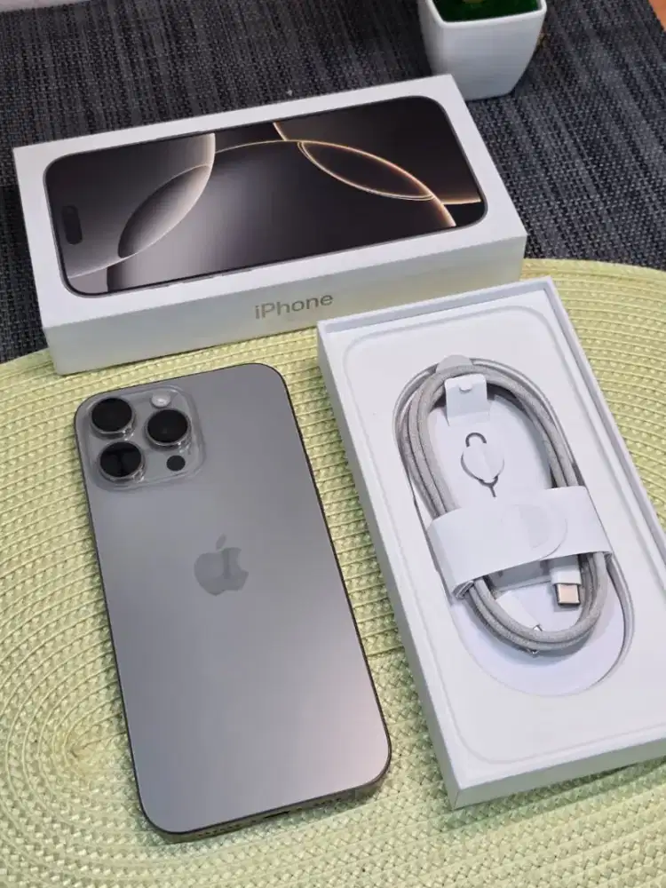 iPhone 16 Promax 1TB iBox
Natural Titanium
Fullset lengkap