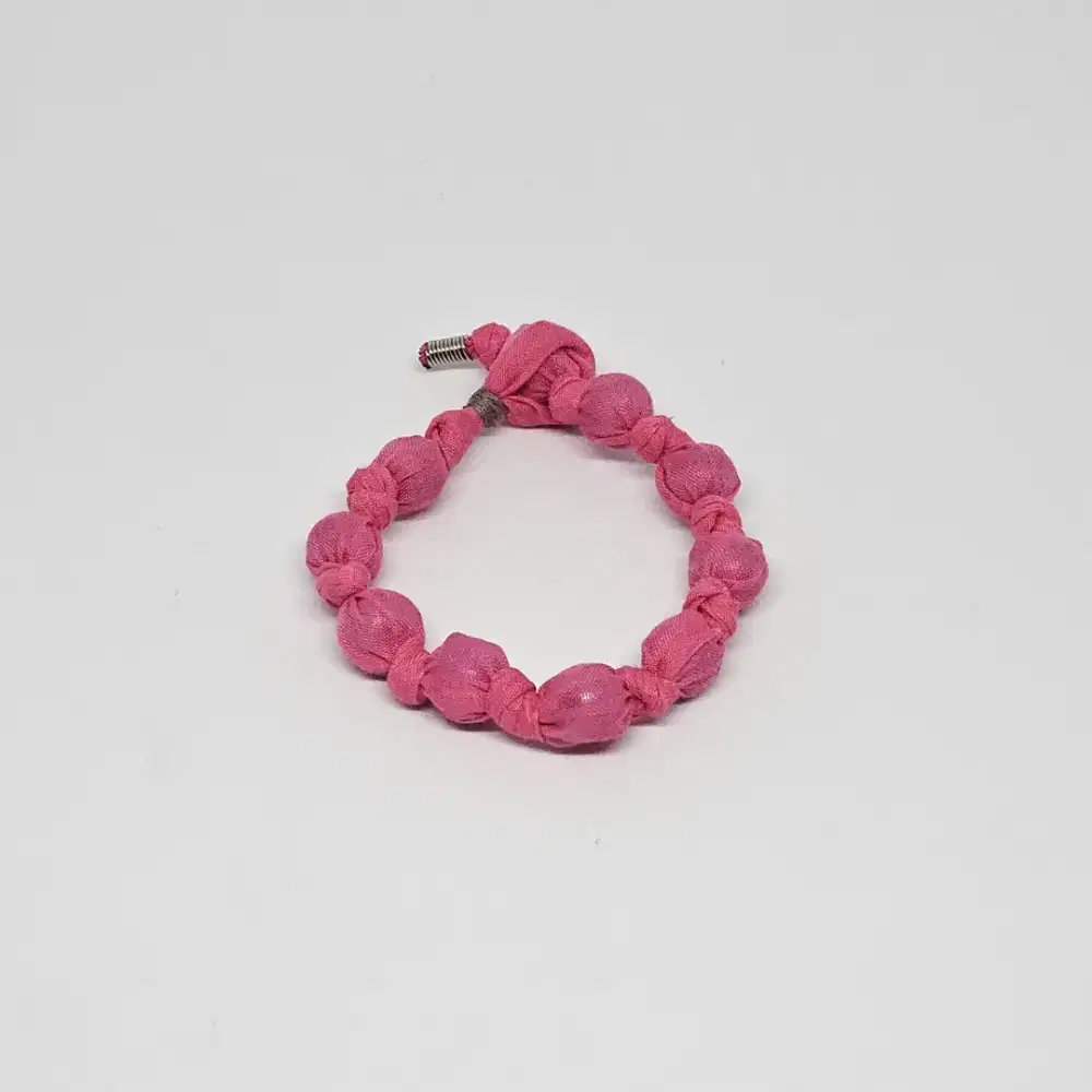 Gelang manik pink