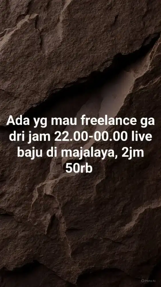 Freelance live baju