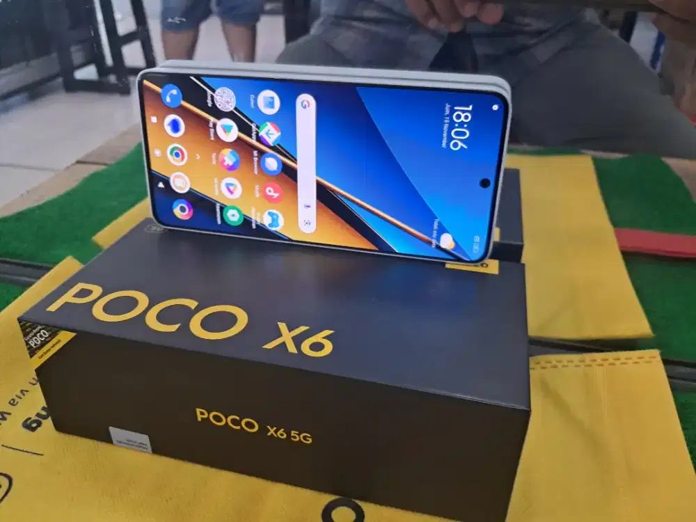 Poco X6 5G 8/256 gb lengkap tampa kendala