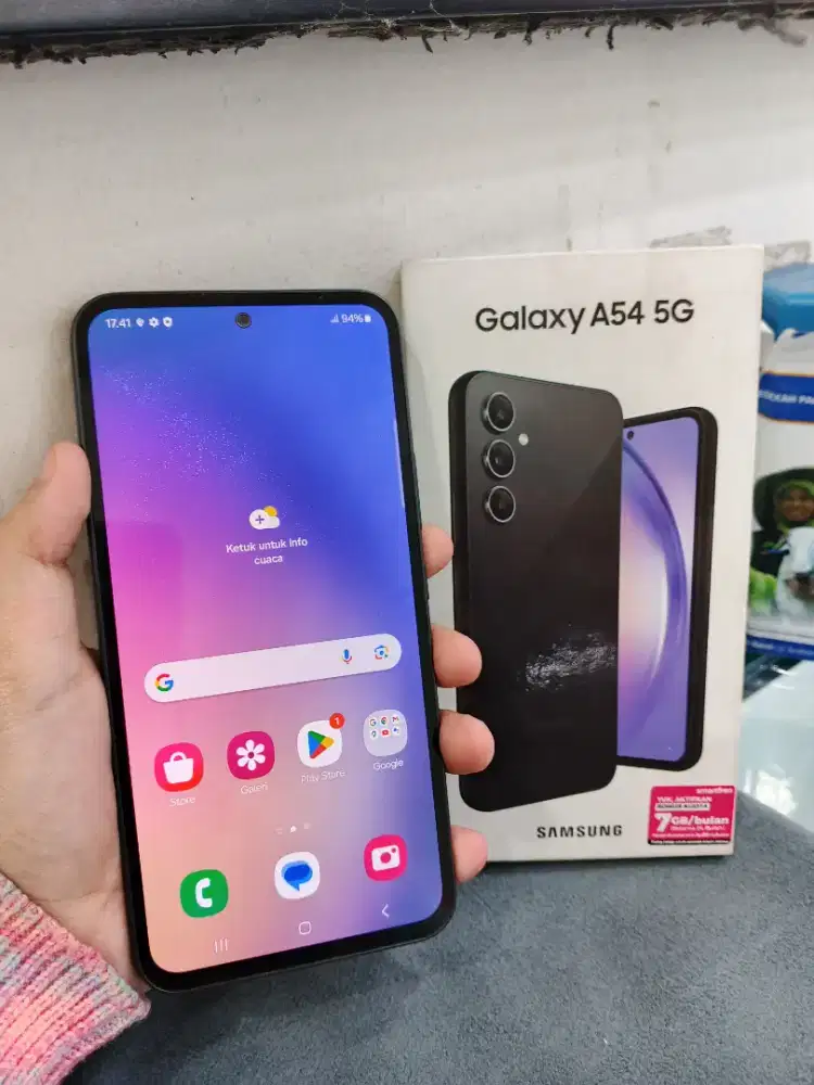 Samsung A54 5G 8/128 fulset ori resmi sein no minus