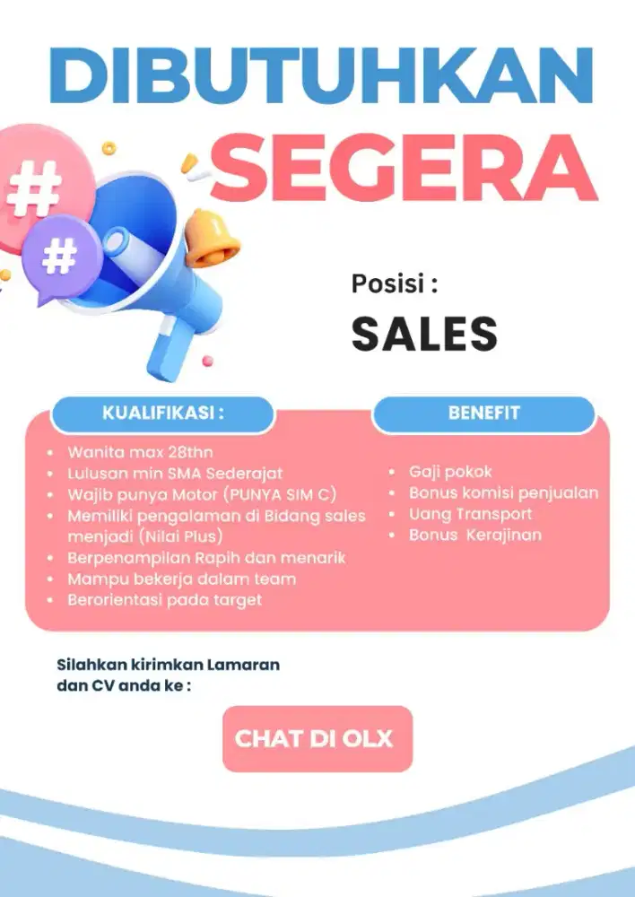 Sales lapangan alat packing