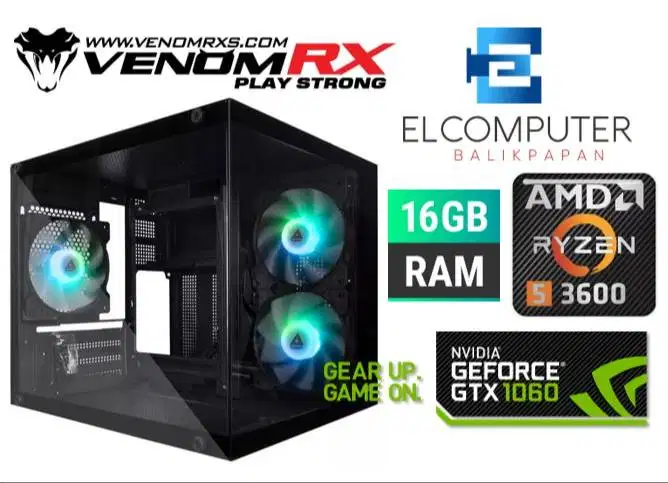 PC GAMING AMD RYZEN 5 3600 - GTX 1060 6GB - RAM 16GB DDR4 - NVME 256GB