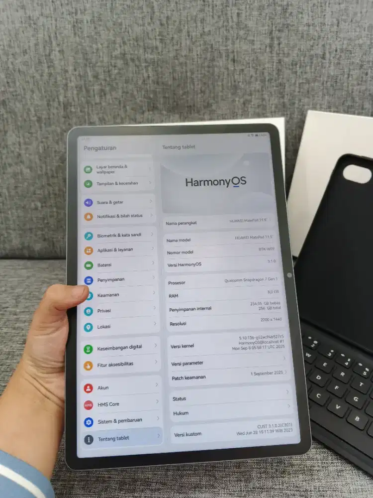 Huawei matepad 11.5 papermatte edition 8/256 Fulset ori + keybord ori