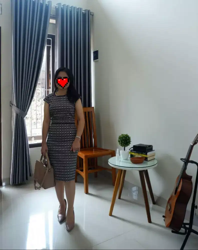 JUAL CEPAT DRESS MERK THE EXECUTIVE SIZE XS 2x PAKAI RIL FHOTO