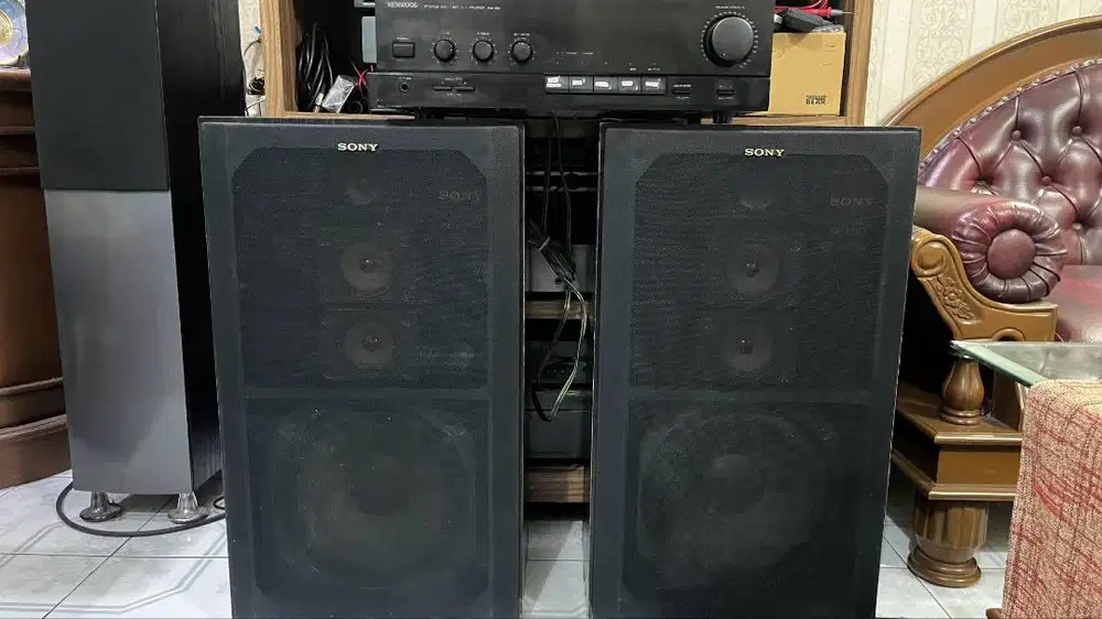 Jual Bundling Speaker Sony SS A7100 & Amplifier Kenwood KA59
