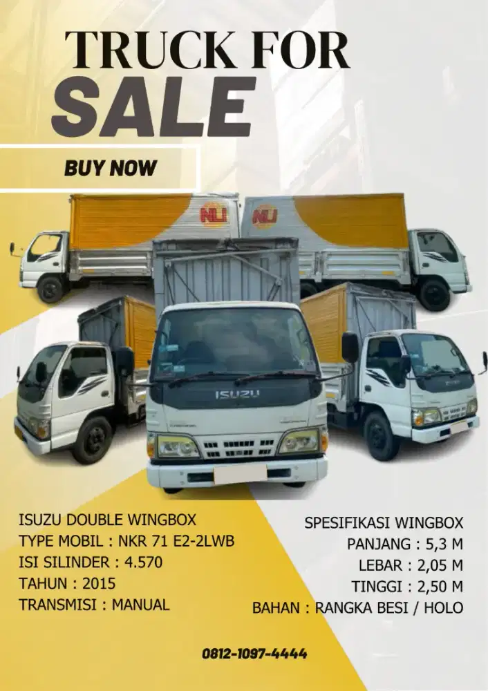 Isuzu NKR 71 E2-2 Double Wingbox