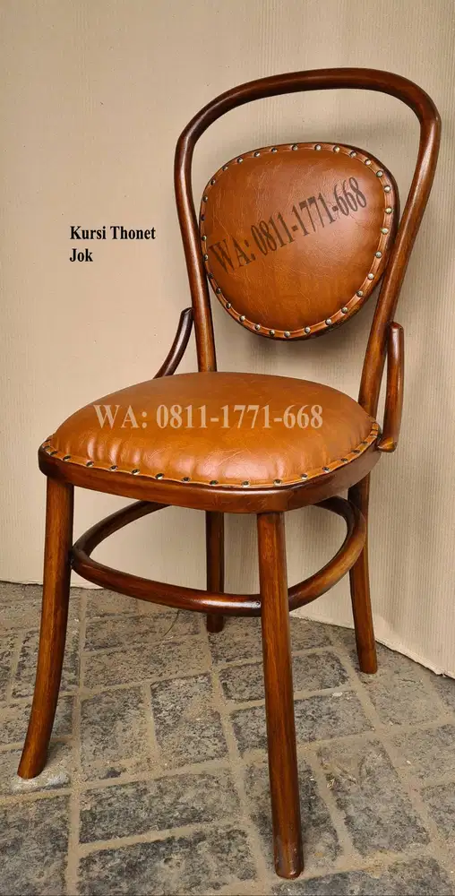 Kursi Makan Thonet Love pakai jok kayu jati