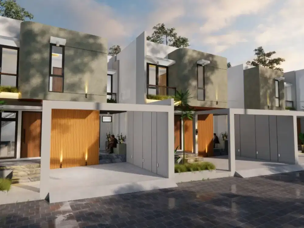 RUMAH 2 LANTAI DESAIN INDUSTRIAL, DEKAT SLEMAN CITY HALL