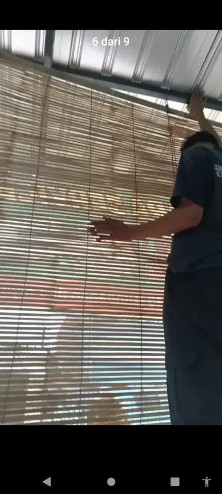 Jual tirai bambu dan rotang murah