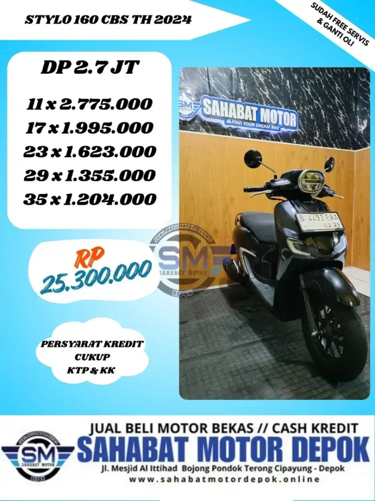 HONDA STYLO 160CBS THN 2024 KONDISI SIAP PAKAI