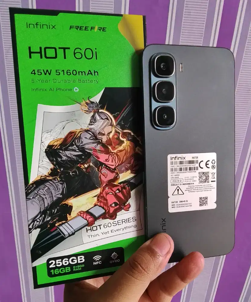 Infinix Hot 60i NFC ram 8+8/256