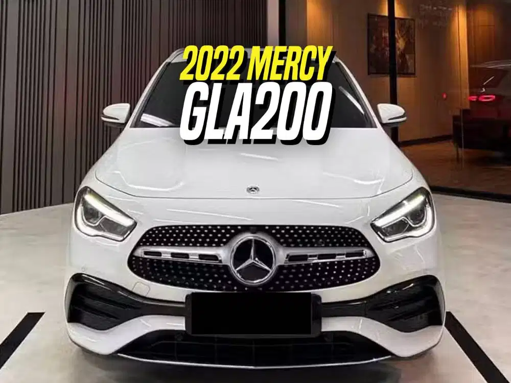 Mercedes Benz GLA200 Progresive Line 2022 White Black Putih AMG Mercy