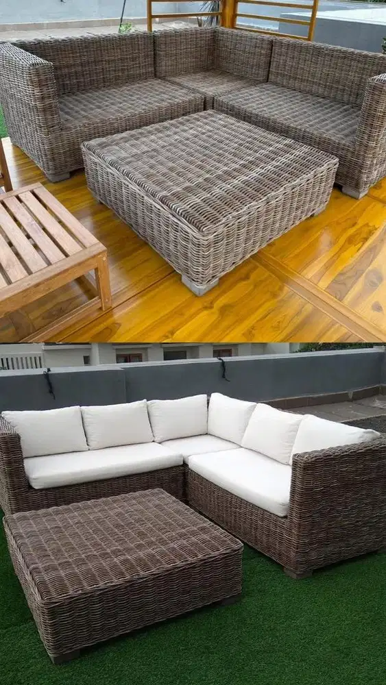 SOFA ROTAN ASLI EX BULE EXPATRIAT