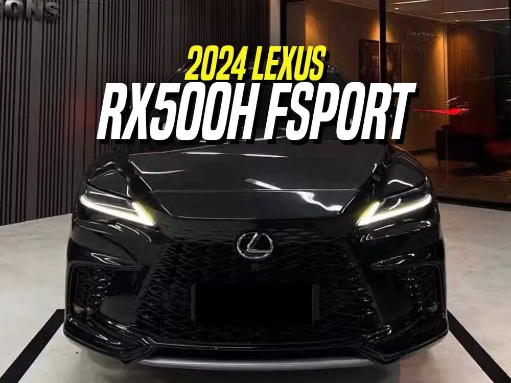 Lexus RX500h Hybrid F Sport 2024 Black Red Black Hitam RX 500 h 500h