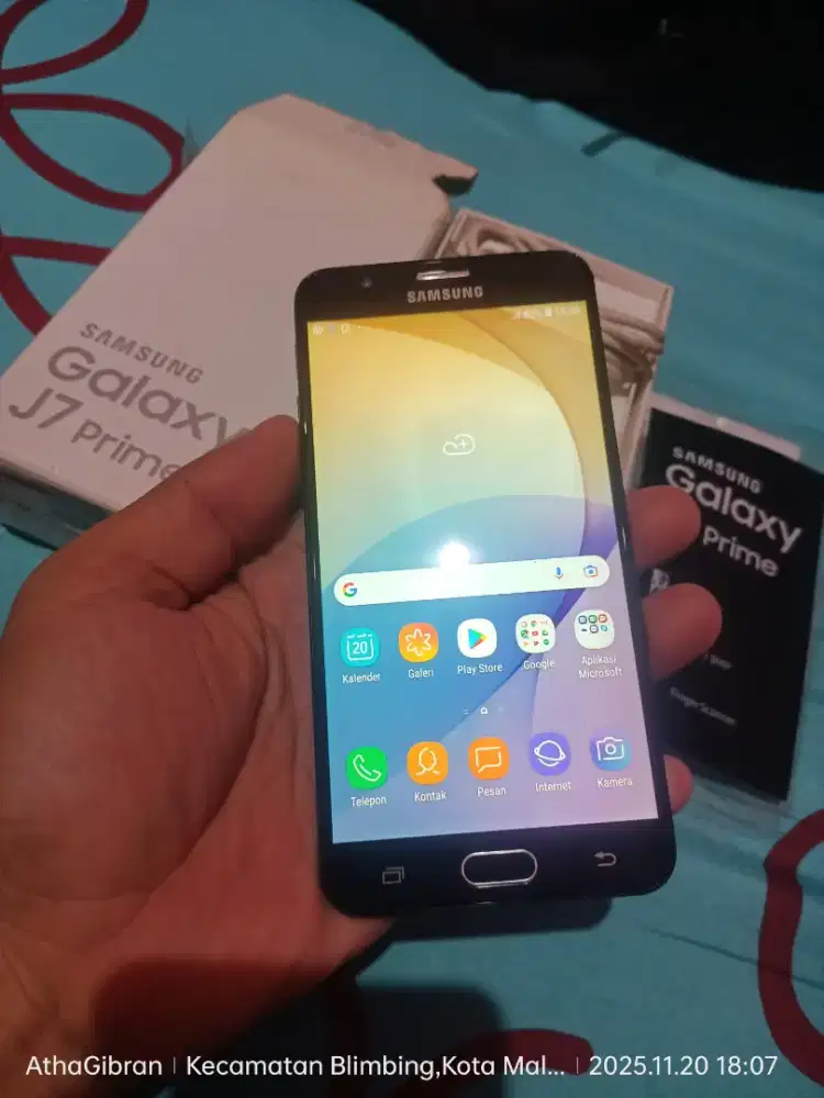 Samsung j7 prime ram 3/32 android 8 segel normal murah