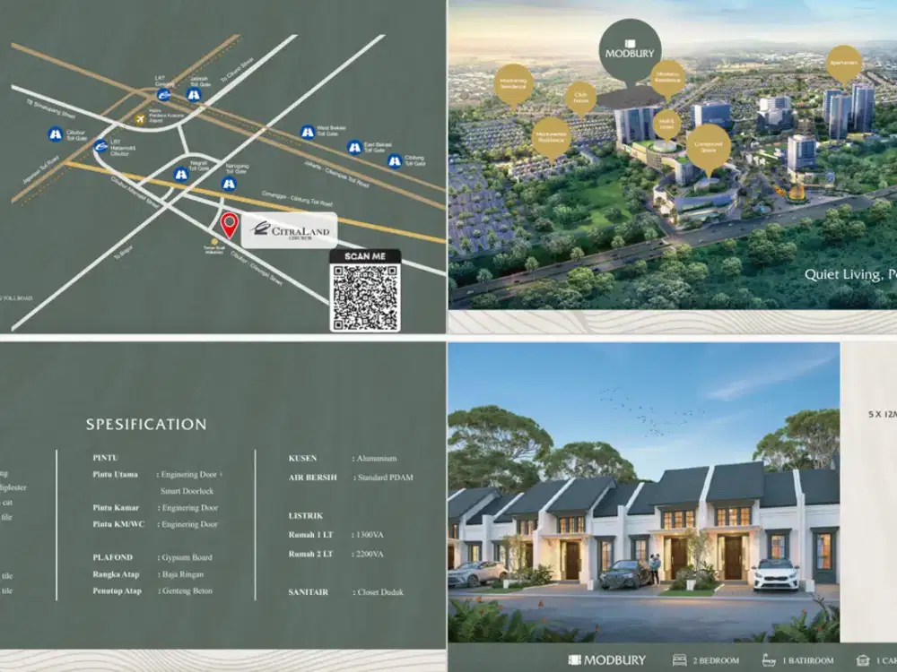 Modbury CitraLand Cibubur (Refined Quiet Living Begins) - DP 36 Jt