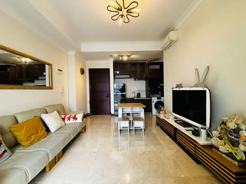 Disewakan Apartemen Permata Hijau Suites Tipe 2 Kamar Tidur Furnished