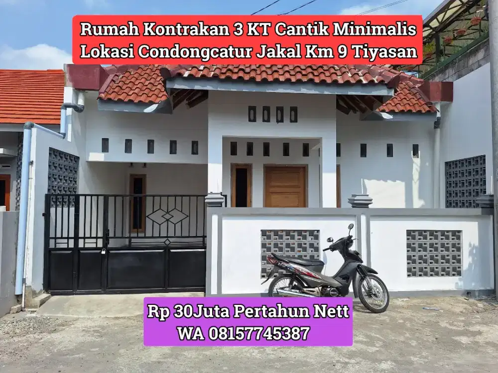 RUMAH CONDONGCATUR JAKAL KM 9 TIYASAN 30JUTA NETT/TAHUN