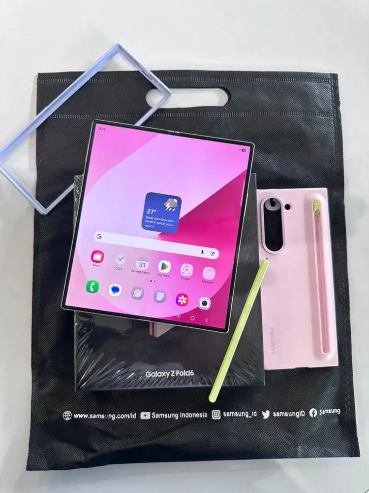 Samsung Z Fold 6 ram 12/512 GB Garansi 4 bulan lagi. Fullset like new