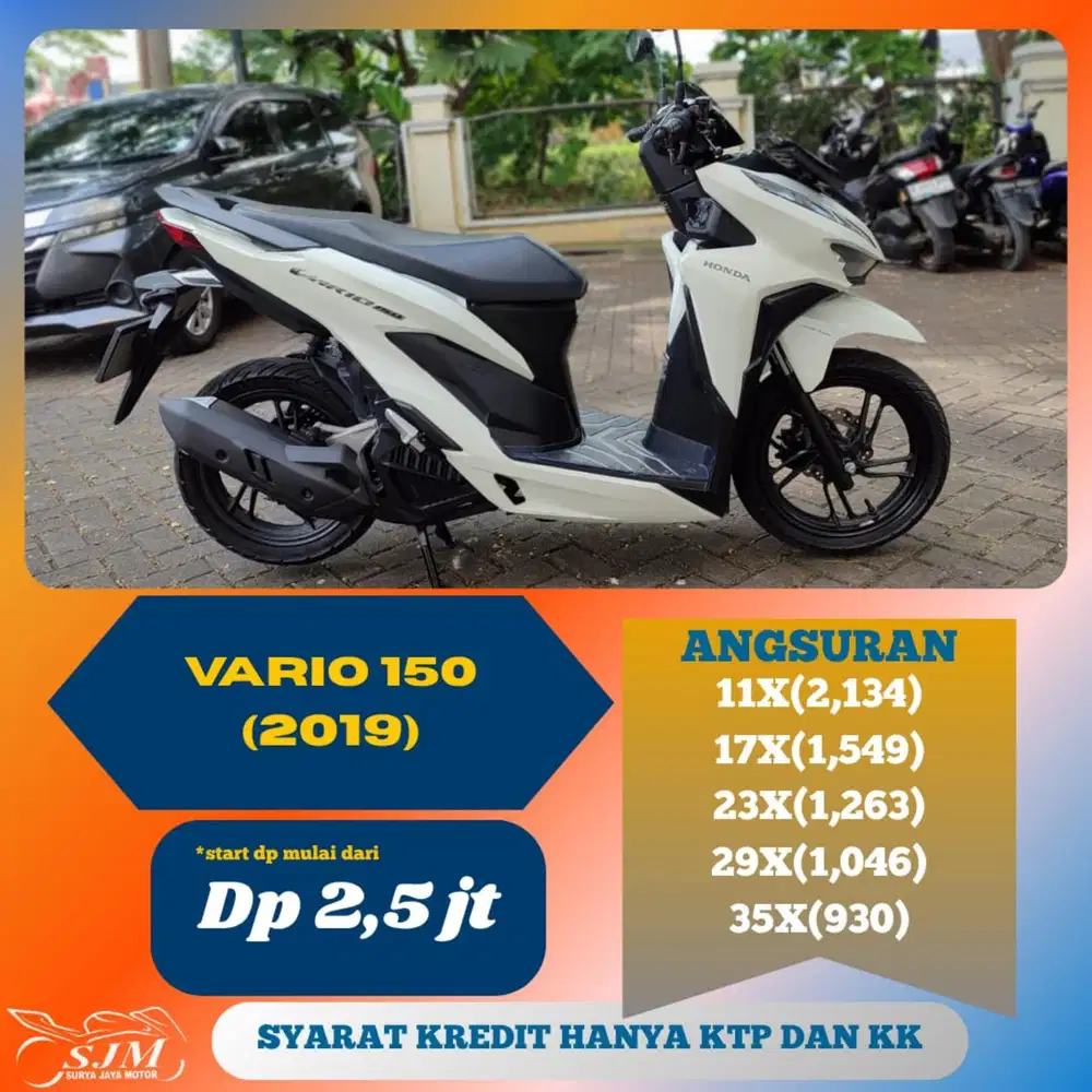 HONDA VARIO 150 2019 PAJAK PANJANG
