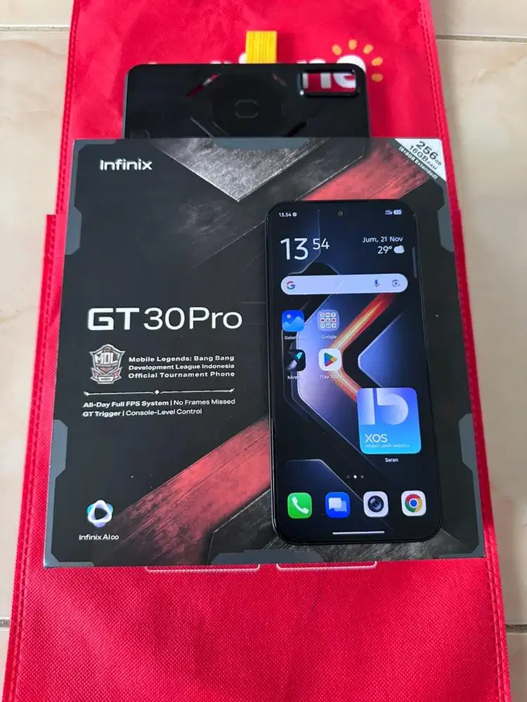 Infinix GT 30 Pro 5G ram 8/256 GB free gaming set. Garansi 11 bulan