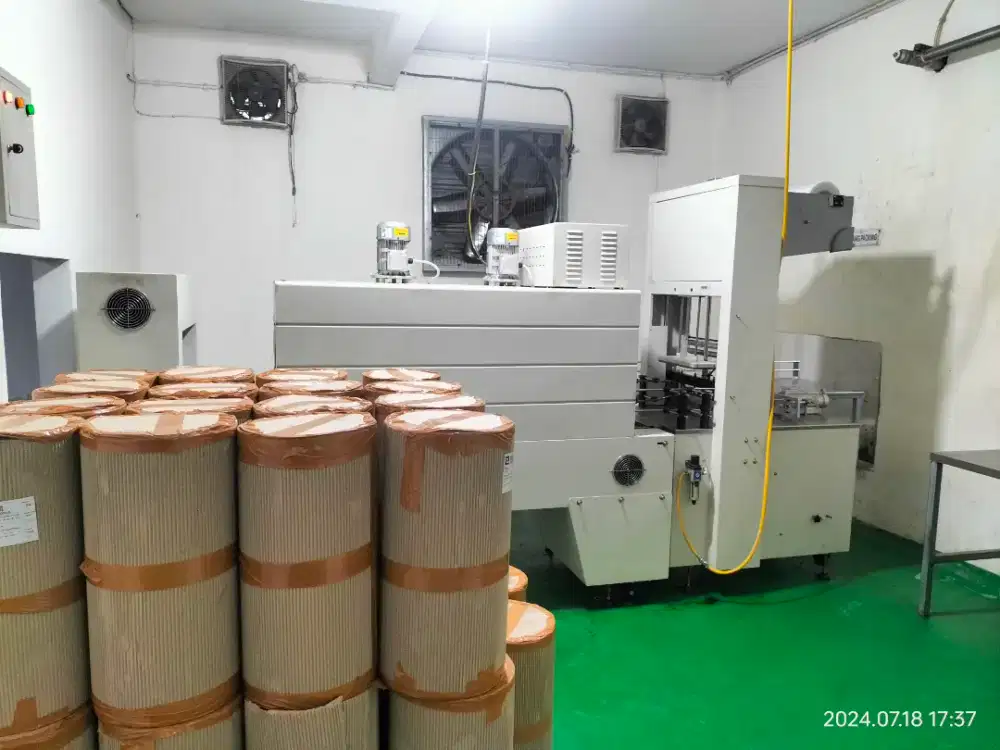 Dijual Mesin Shrink Tunnel, Cutting Sleave dan Plastik PE Shrink