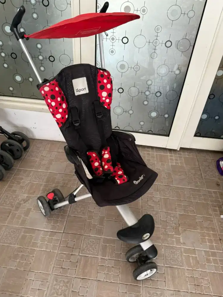 Stroller Bayi Import Warna Merah Tua