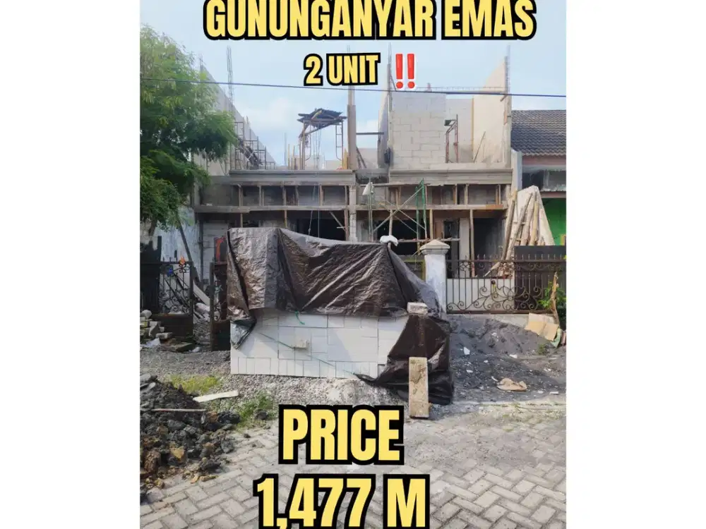 ‼️GANG TERDEPAN‼️ BARU GRESS RUMAH GUNUNG ANYAR EMAS RUNGKUT. DEKAT MERR, TOL, UPN, Dsb (INDEN)