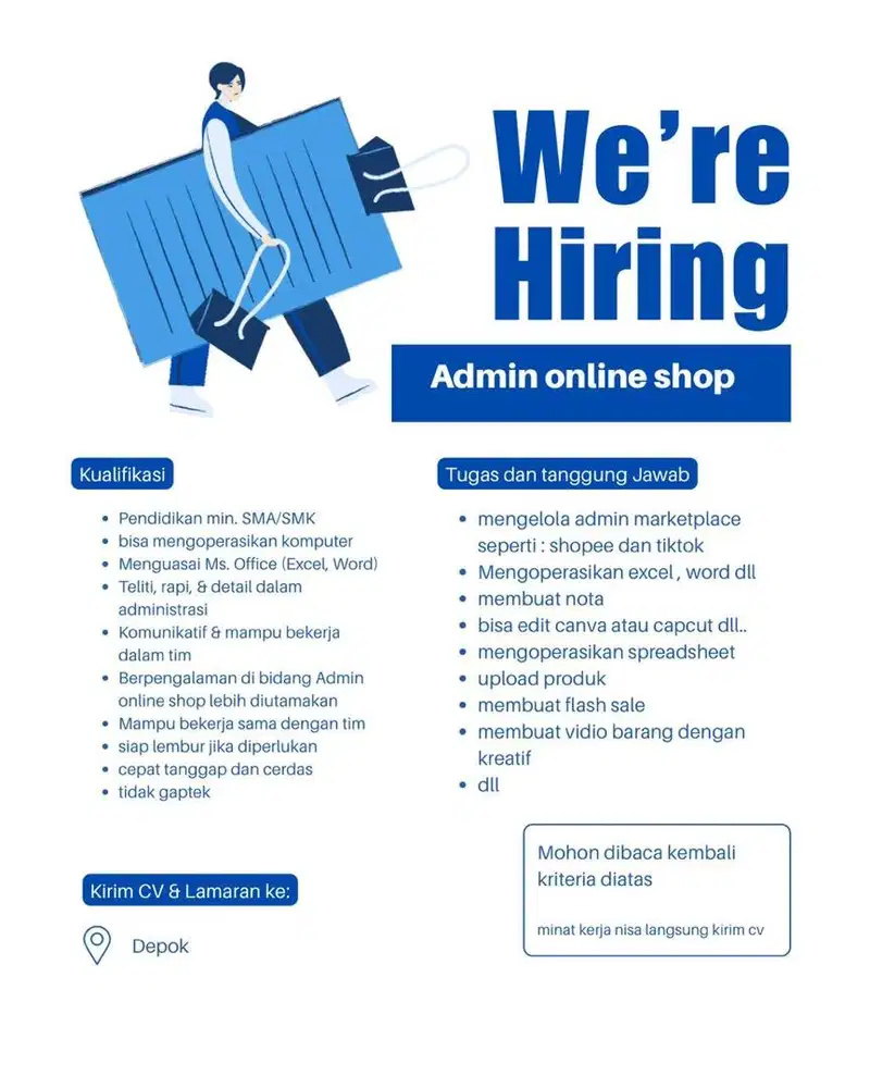 DICARI ADMIN ONLINE SHOP