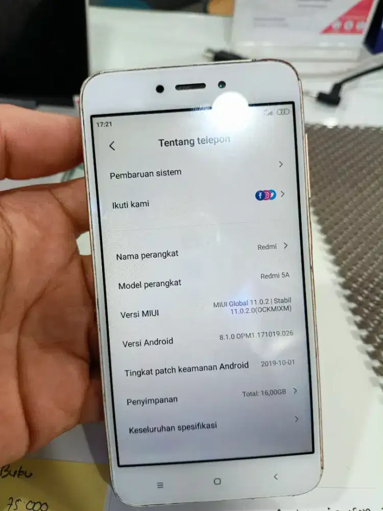 Redmi 5A Normal 4Glte siap pakai