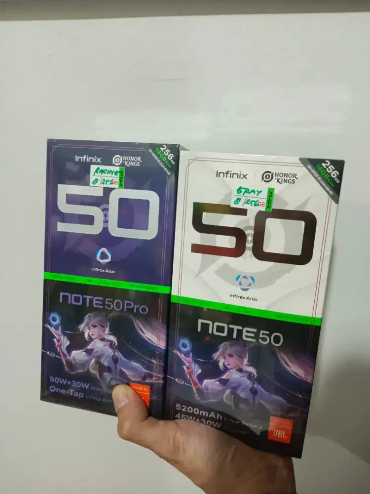 INFINIX NOTE 50 PRO dan NOTE 50 8+8/256 NEW GARANSI RESMI