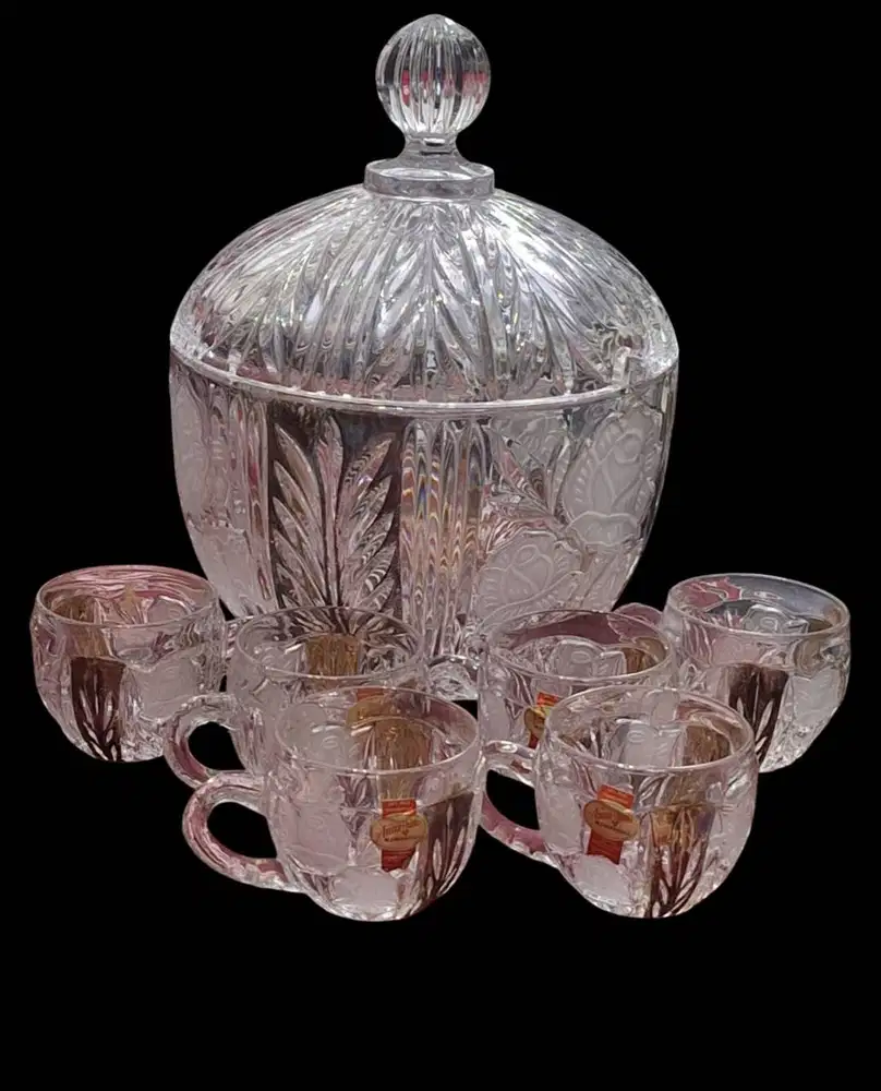 set mangkuk kristal merk ANNA HUTTE