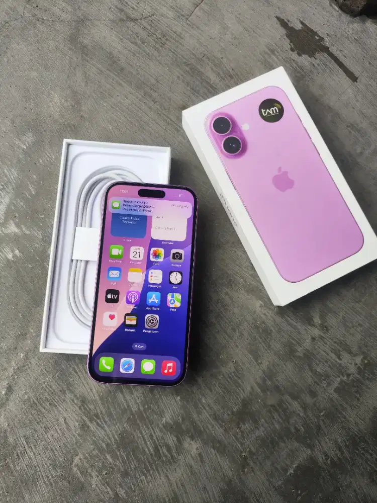 IPHONE 16 BASIC 128GB PINK GARANSI RESMI IBOX CC 0 BH 100