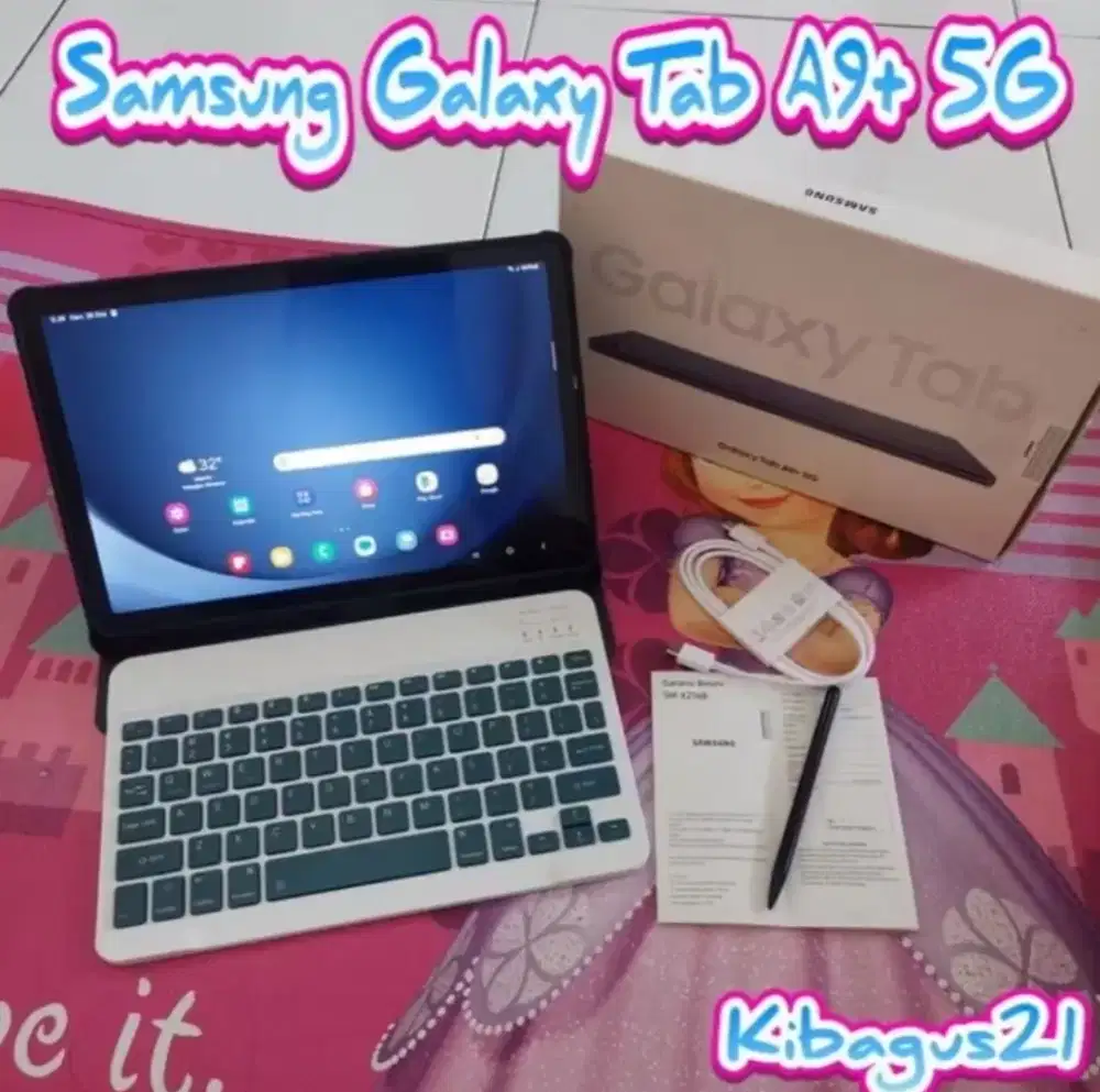 Samsung Tab A9+ Galaxy A9 Plus 5G LTE masih garansi April 2025 mulus