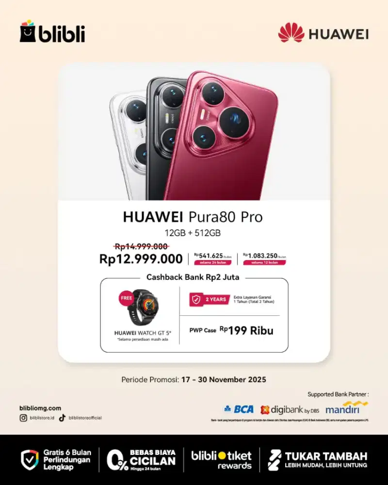 Promo Huawei Pura 80 Pro