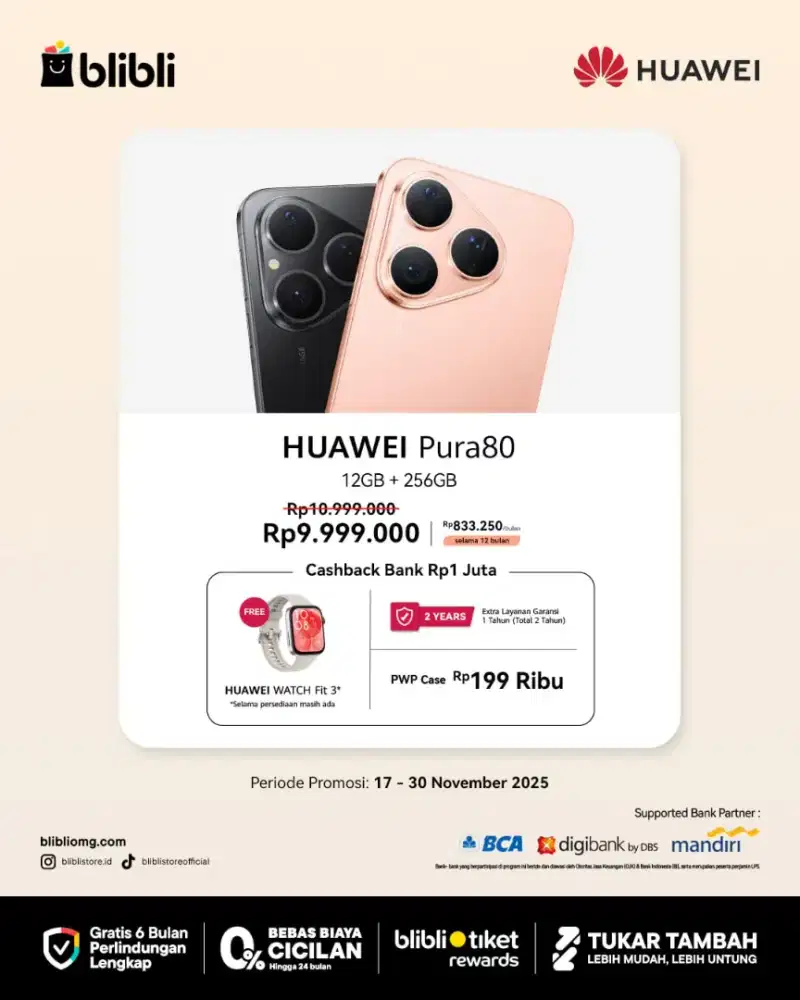 Promo Huawei Pura 80