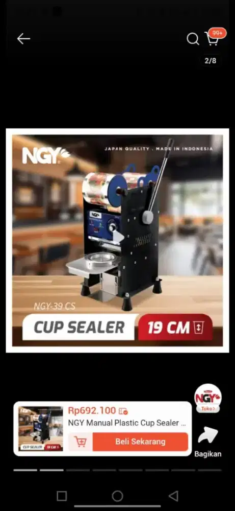 Di Jual Cup Sealer dan Ice Crusher Merk Nagoya
