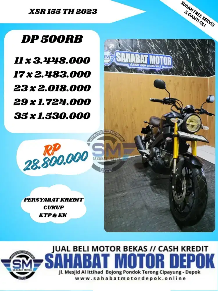 YAMAHA XSR 155 THN 2023 SIAP PAKAI