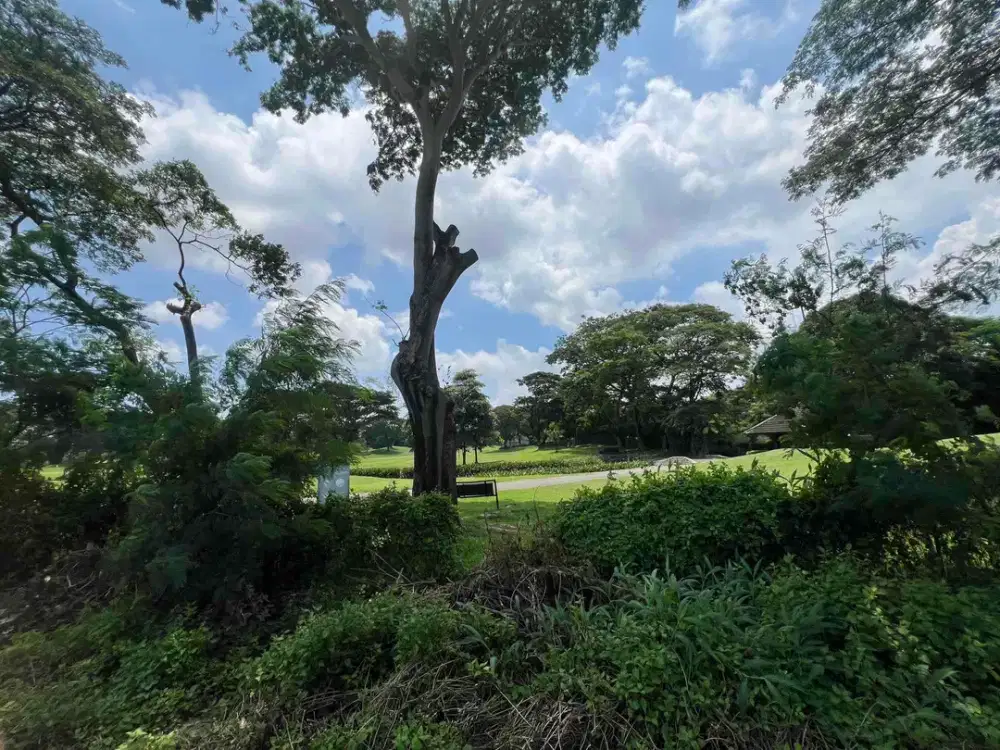 Tanah Golf View luasan kecil jalan raya view Long