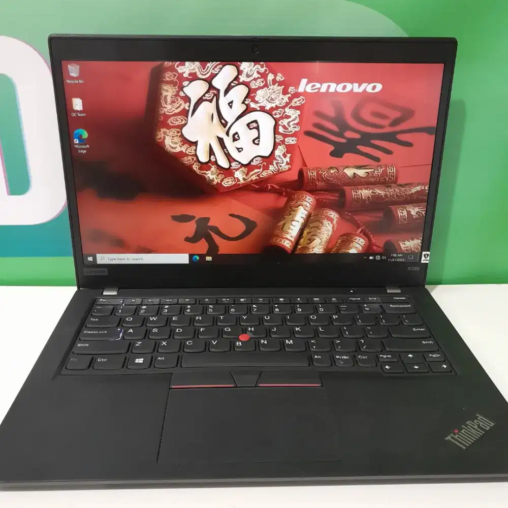 Lenovo Thinkpad X390 Core i5 gen 8 RAM 16GB SSD 256GB Laptop Second